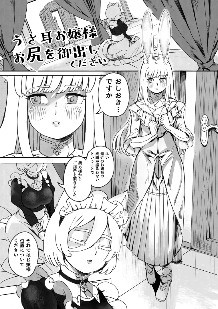(同人誌) [サブなすけ] うさ耳お嬢様 お尻を御出しください (オリジナル)