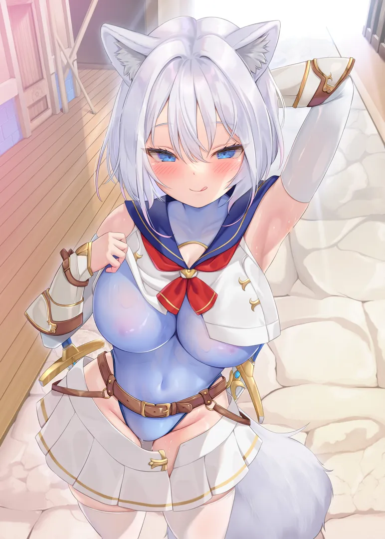 (C105) [聖華快楽書店 (よろず)] 白狼剣士ハティちゃんのえっちな冒険の書 (オリジナル) [DL版]