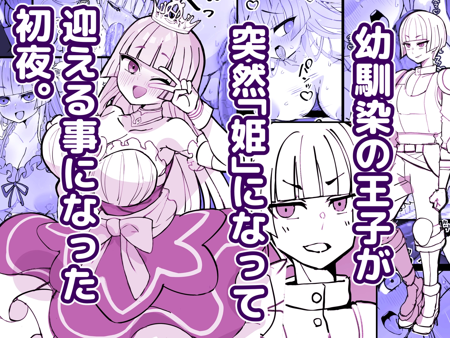 (同人誌) [ひだかまいにち] 幼馴染の王子が突然「姫」になって迎える事になった初夜。 (オリジナル)